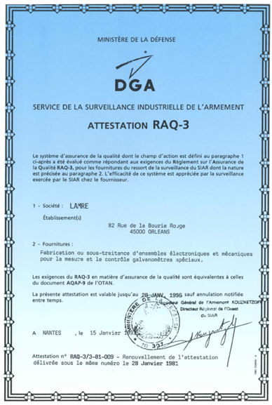 Attestation RAQ-3