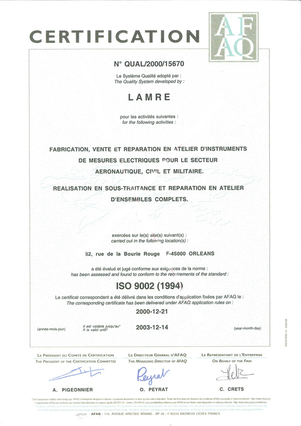 CERTIFICATI-2000